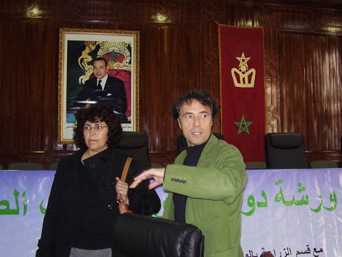 Dr. Mounira Lage (INRA-Rabat) and Prof. J.A. Fernández